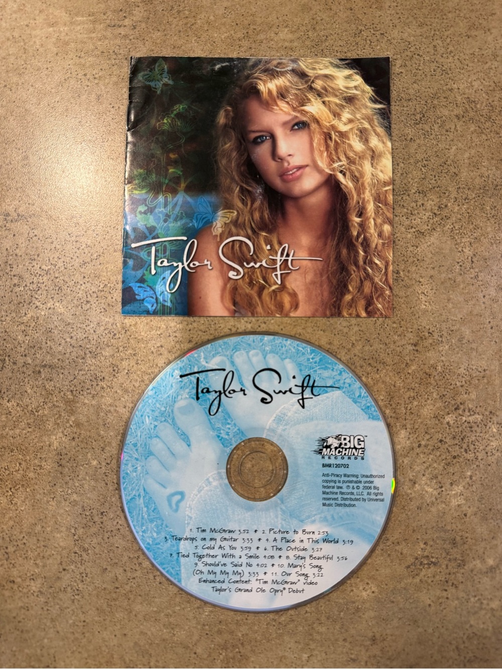 Taylor Swift Self-Titled CD & Booklet Only BMR120702 Uncensored Big Machine Rec